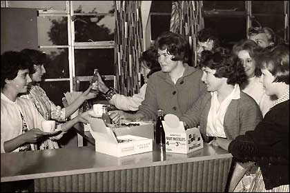 In the Hatton Youth Club Tuck shop