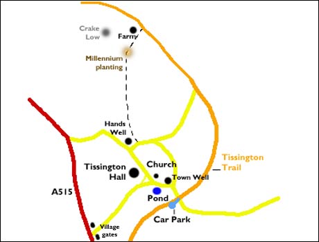 Sketch of Tissington Short Walk