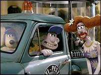 Scene from Curse of Were-Rabbit copyright Aardman