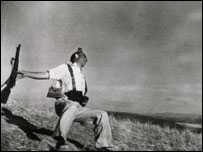 Death of a Loyalist militiaman, Cerro Muriano, Córdoba front, Spain. September 5, 1936. © Cornell Capa/Magnum International Center of Photography