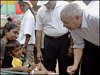 Colin Powell na Srí Lance