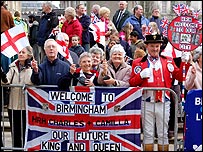 Hundreds gathered to see the Royals