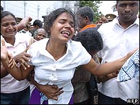 Vítima em Colombo, no Sri Lanka