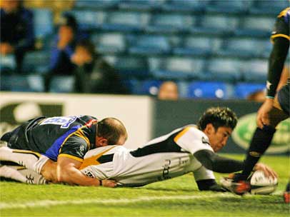 Loki Crichton scores against Leeds
