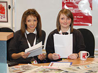 News anchors Rosie and Kia