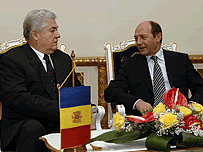 Preşedinţii Vladimir Voronin şi Traian Băsescu