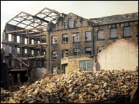 Starkeys Mill being demolished