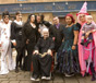 The cast all dressed up for Hallowe'en