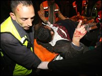 Gazze'de bir saldırı sonrası