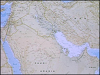 نقشه خاورمیانه