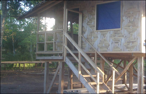 New homes built on stilts in Marau village