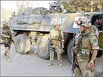 Kabil'de ISAF askerleri 