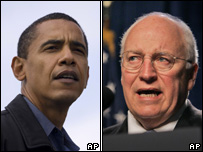 मुताबिक बराक ओबामा और चेनी 