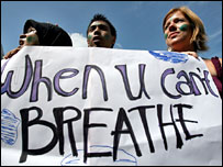 Protestors at Bali summit