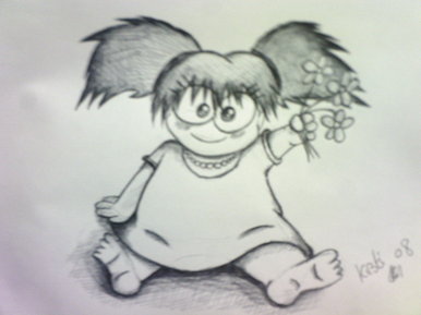 Cute girl with Flowers aww