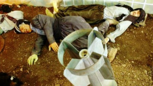 مجسمات لقتلى في حلبجة