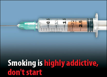 吸烟容易令人上瘾