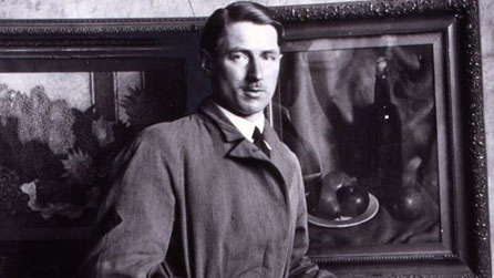 Alfred Janes photographed in 1936 in his studio in College Street, Swansea. Photo courtesy of Hilly Janes