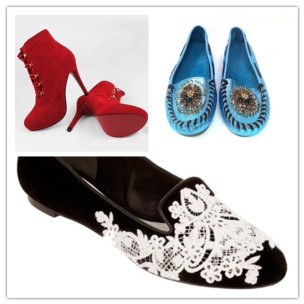 Louboutin的及踝靴，Miu Miu和McQueen的樂福鞋