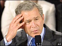 O presidente dos Estados Unidos, George W. Bush