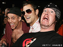 Steve-O, Johnny Knoxville and Ehren McGehey
