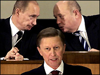 Vladimir Putin, Serghei Ivanov, Victor Zubkov