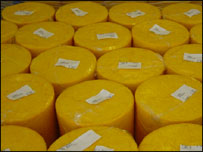 dipping cheese in wax