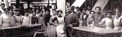 Lace workers