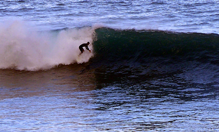 Lined up. Even the supposedly smaller roadside breaks in Madeira break with power. Mark, 06. Pic: Amy
