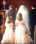 A traditional church wedding