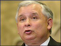 Polonya Cumhurbaşkanı Kaczynski