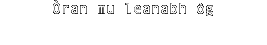 Òran mu leanabh òg 
