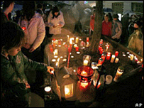 vigília em solidariedade à Elisabeth