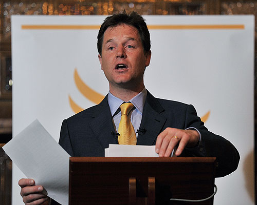 Nick Clegg, Deputy Prime Minister and leader of the Liberal Democrats