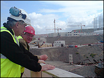 Mark Mardell visiting Flamanville site