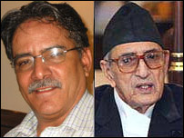 प्रचंड और कोइराला