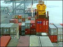 Tàu ăn hàng tại Rotterdam Port