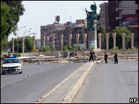 Bagdá vazia durante toque de recolher