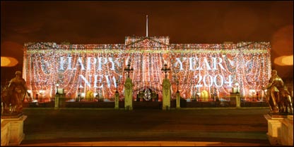Fogos de artifício em comemoração à passagem do ano