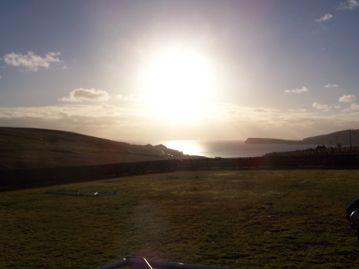 Stormy to the south of us.