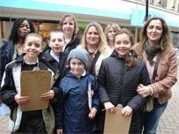 Ridgeway pupils, parents and teacher