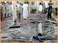 شیعہ مسلمانوں کی مسجد میں دھماکہ