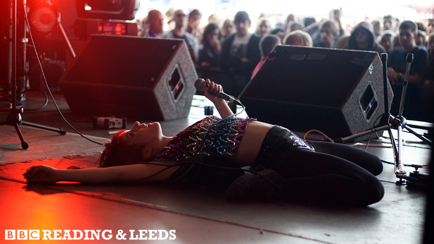 Kasms performing on the BBC Introducing stage at Reading and Leeds 2009.