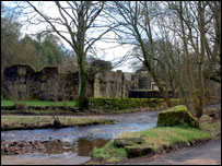 Wycoller Hall ruins