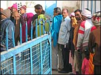 हरियाणा में एक मतदान केंद्र