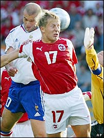 Zinedine Zidane vstřelil v zápase první gól