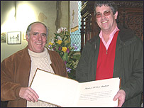 Rev David Streeter and Roger Turkington