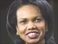 امریکی وزیر خارجہ کونڈولیزا رائس