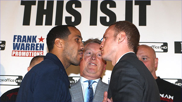James DeGale, Frank Warren and George Groves