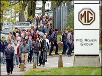 Công nhân Rover tan ca